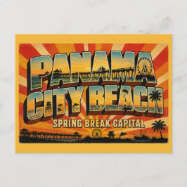 Panama City Beach Florida Frühjahrsferien Hauptsta Postkarte