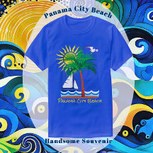 Panama City Beach Florida Palm Sailboat und Sun T-