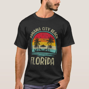 Panama City Beach Florida Palm Tree Family Summer T-Shirt
