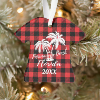 Panama City Beach Florida Palmen Personalisiert Ornament