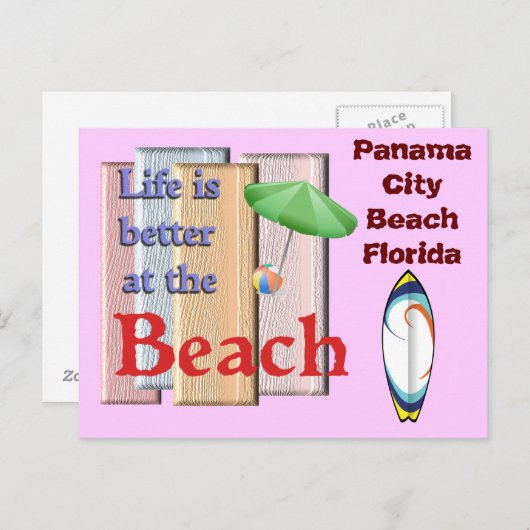 Panama City Beach Florida - Postkarte (Vorne/Hinten)