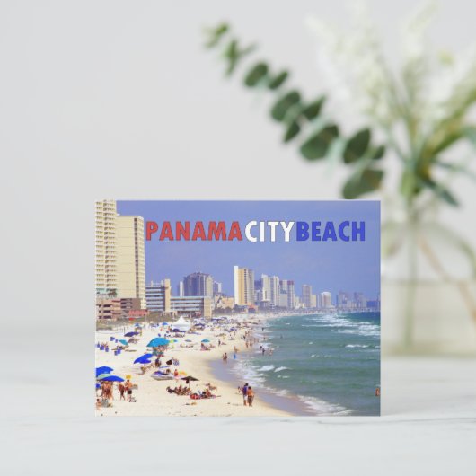 Panama City Beach, Florida Postkarte (Stehend Vorderseite)