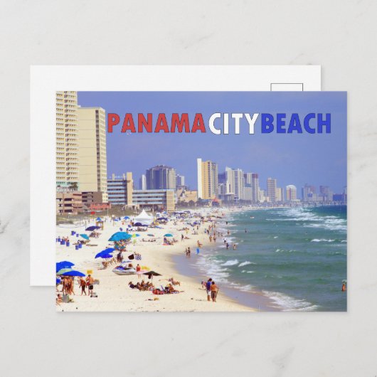 Panama City Beach, Florida Postkarte (Vorne/Hinten)