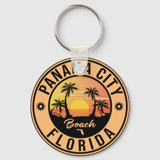 Panama City Beach Florida Souvenir Schlüsselanhänger (Vorderseite)