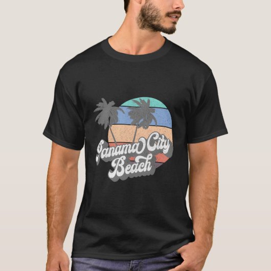 Panama City Beach Florida Surfing in den 70er Jahr T-Shirt (Vorderseite)
