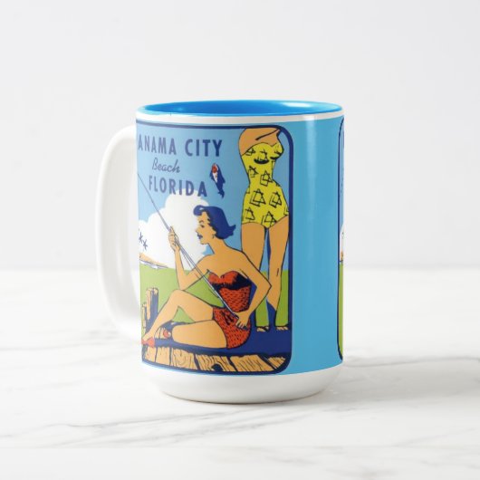 Panama City Beach Florida Tasse (Vorderseite Links)