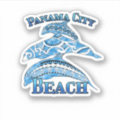Panama City Beach Florida Vacation Delphine Aufkleber (Vorderseite)