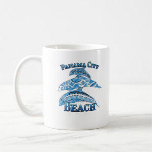 Panama City Beach Florida Vacation Tribal Dolphins Kaffeetasse