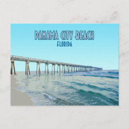 Panama City Beach Florida Vintag Postkarte
