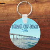 Panama City Beach Florida Vintage Schlüsselanhänger (Vorderseite)
