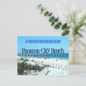 Panama City Beach, Florida #WISHYOUWEREHERE Postkarte (Stehend Vorderseite)