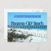 Panama City Beach, Florida #WISHYOUWEREHERE Postkarte (Vorne/Hinten)