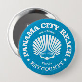 Panama City Beach (Muschel) Button (Vorne & Hinten)