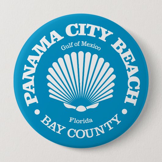Panama City Beach (Muschel) Button (Vorderseite)