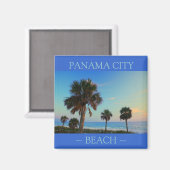 Panama City Beach Palm Tree Florida Magnete Magnet (Vorderseite/Rückseite)