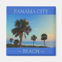 Panama City Beach Palm Tree Florida Magnete