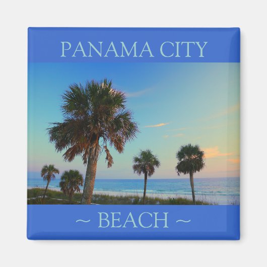 Panama City Beach Palm Tree Florida Magnete Magnet (Vorne)