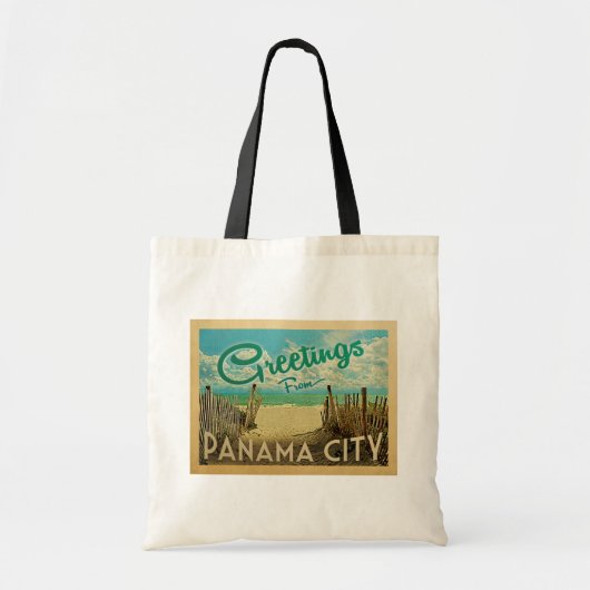 Panama City Beach Vintage Reisen Tragetasche (Vorne)