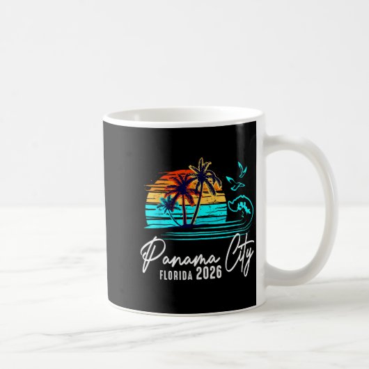 Panama City Florida 2026 Vacation Matching Family Kaffeetasse (Rechts)