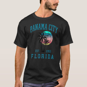 Panama City Florida Frühlingsferien Beach Palm Tr T-Shirt