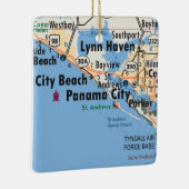 Panama City Florida Karte Keramikornament (Rechts)
