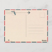 Panama City Florida Palm Tree Beach Vintag 50er Postkarte (Rückseite)