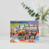 Panama City Florida Postkarte (Stehend Vorderseite)