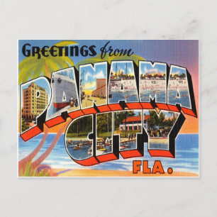 Panama City Florida Postkarte
