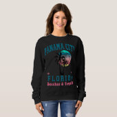 Panama City Florida Sunset Tequila Beach Palm Tree Sweatshirt (Vorne ganz)