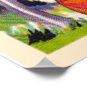 Panama City Florida Vintager Großbuchstabe Postkar Poster (Ecke)