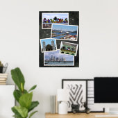 Panama City Foto Collage Poster (Heimbüro)