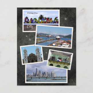 Panama City Foto Collage Postkarte