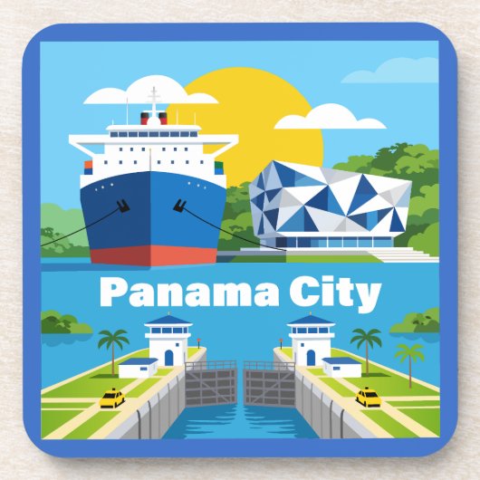 Panama City Panama Getränkeuntersetzer (Vorderseite)