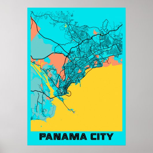 Panama City - Panama Gloria City Map Poster (Vorne)