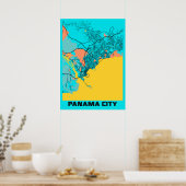 Panama City - Panama Gloria City Map Poster (Küche)