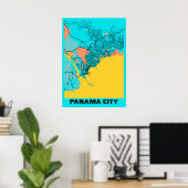 Panama City - Panama Gloria City Map Poster (Heimbüro)