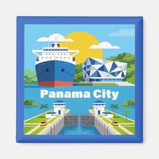 Panama City Panama Magnet (Vorne)