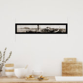 Panama City Sea Wall Foto 1913 Poster (Küche)