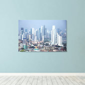 Panama City Skyline Leinwanddruck (Insitu (Holzboden))