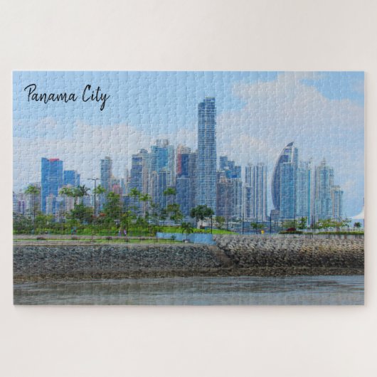 Panama City Skyline Puzzle (Horizontal)