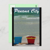 Panama City Strand Postkarte (Vorne/Hinten)