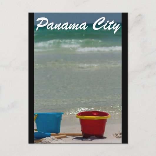Panama City Strand Postkarte (Vorderseite)