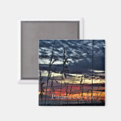 Panama-City-Strandmagnet Magnet (Vorderseite/Rückseite)