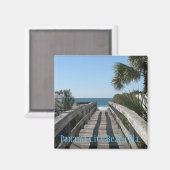 Panama-City-Strandmagnet Magnet (Vorderseite/Rückseite)