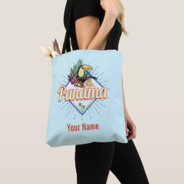 Panama City Toucan Retro Palmen Vintag Tasche