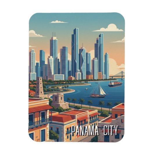 Panama City Travel Magnet (Vertikal)