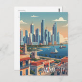 Panama City Travel Postkarte (Vorne/Hinten)
