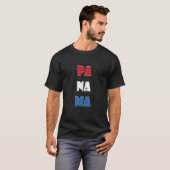 Panama Farbige Wörter T-Shirt (Vorne ganz)