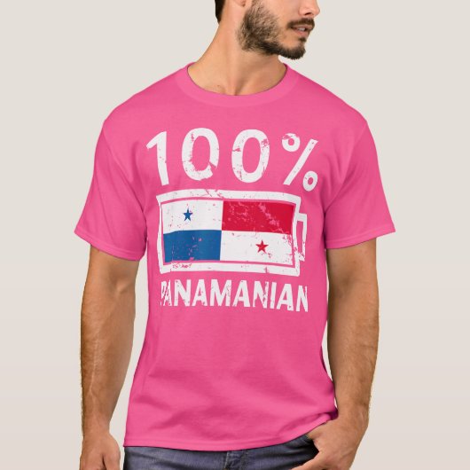 Panama Flag 100 Panamanian Battery Power Tee (Vorderseite)