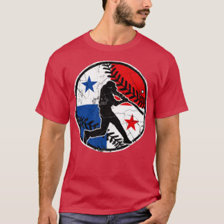 Panama Flag Baseball Hitter Italien Baseball Fan P T-Shirt
